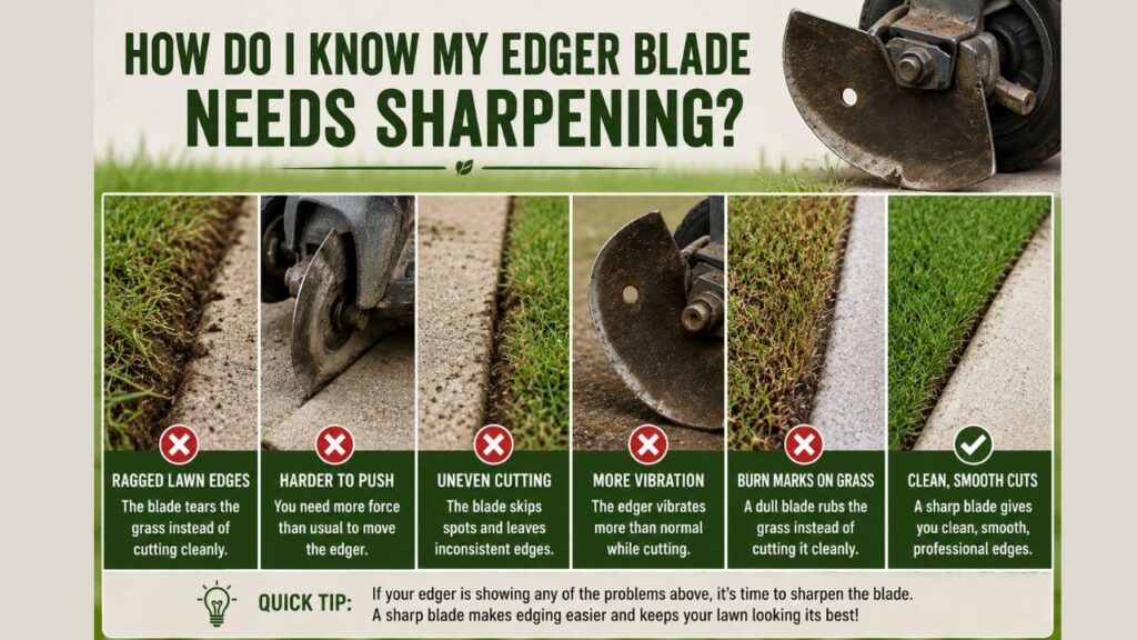 How to Sharpen an Edger Blade
