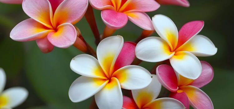 Different Colors of Plumeria