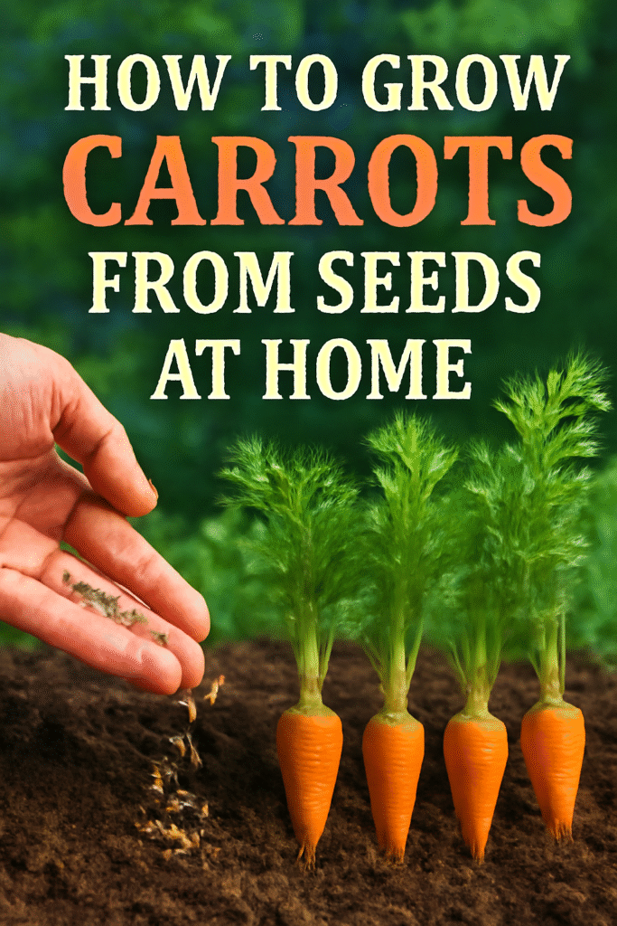 How to Grow Carrots from Seeds at Home A Beginner's Guide