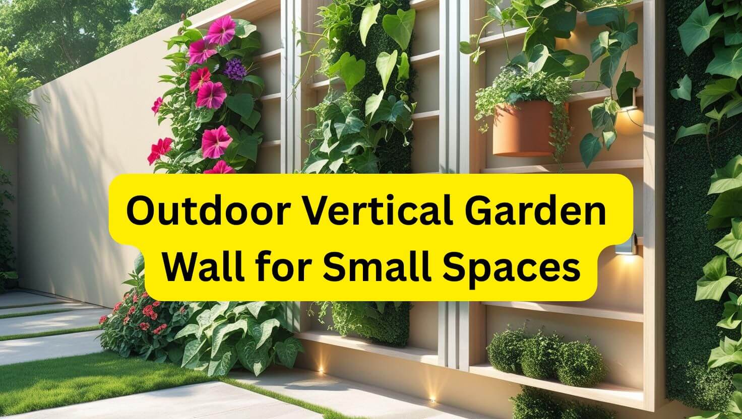How to Create an Outdoor Vertical Garden Wall for Small Spaces