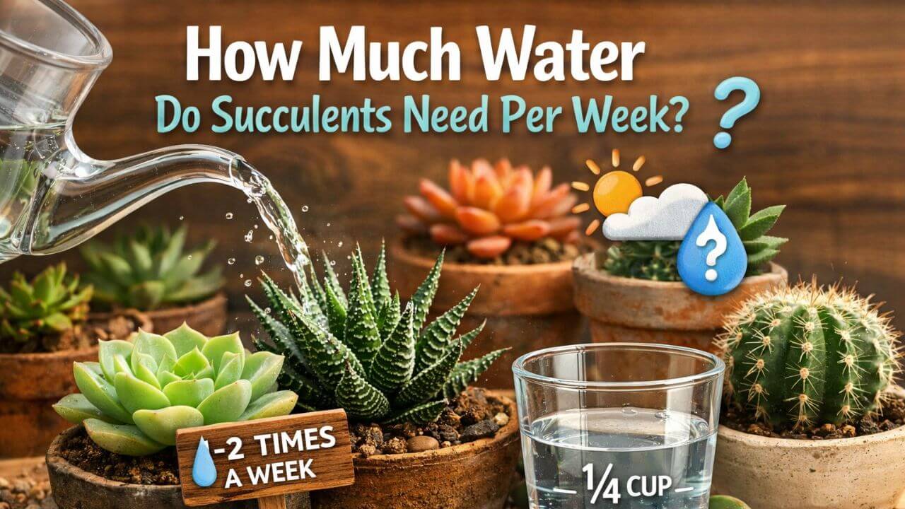 How Much Water Do Succulents Need Per Week