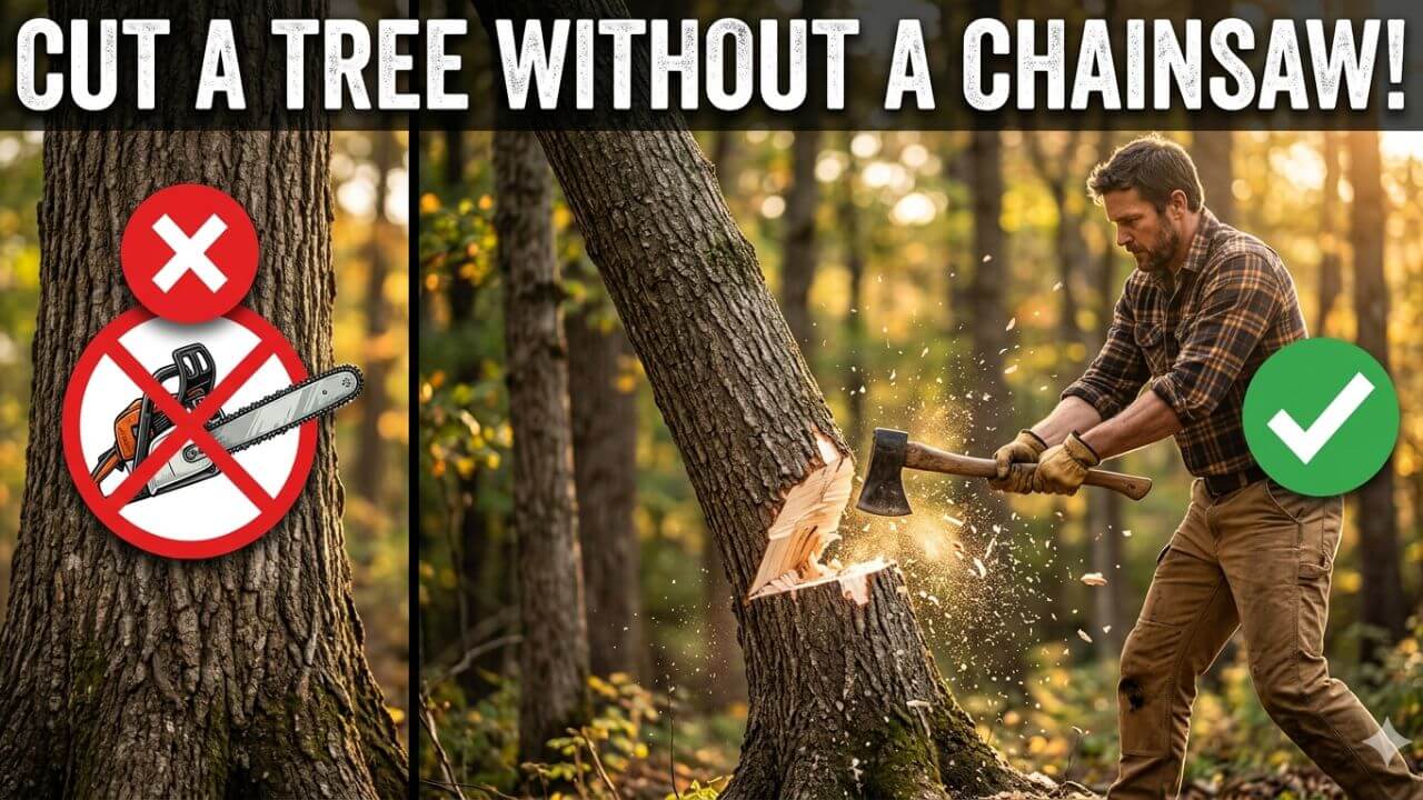 How To Cut Down A Tree Without A Chainsaw