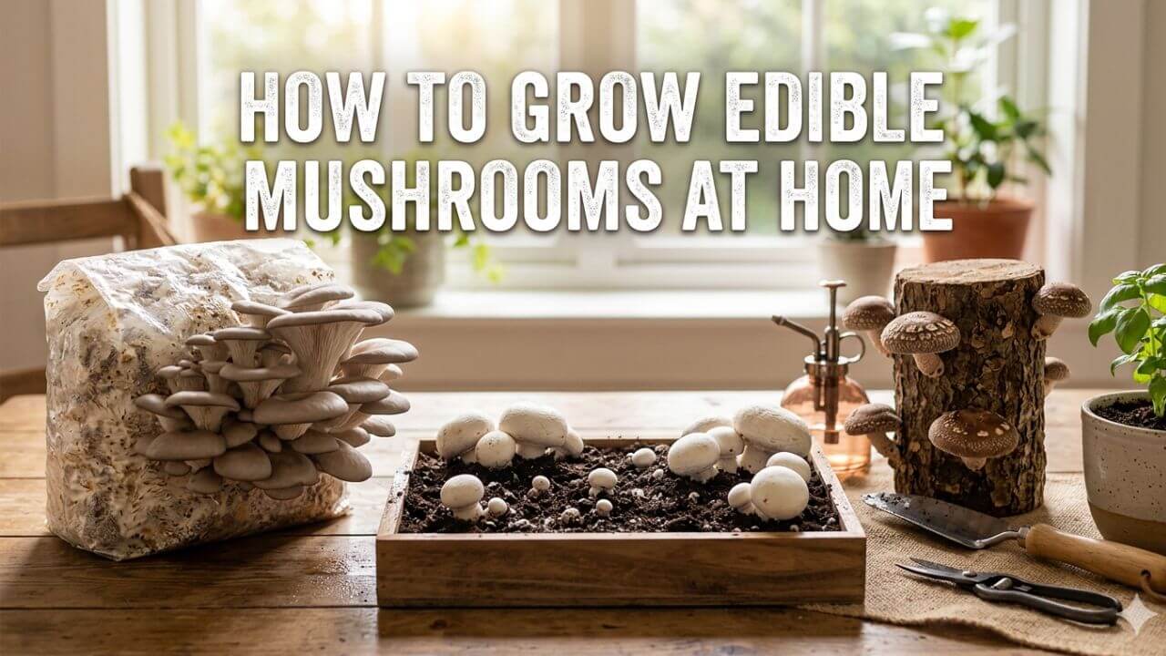 How To Grow Edible Mushrooms At Home