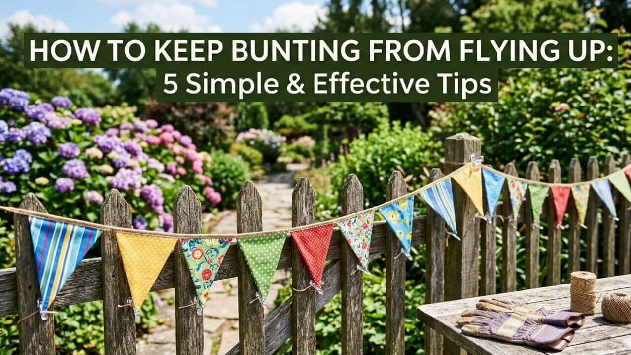 How To Keep Bunting From Flying Up