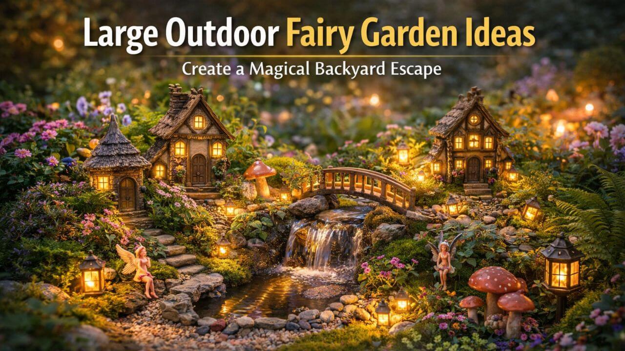Large Outdoor Fairy Garden Ideas