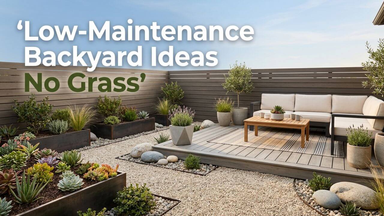 Low-Maintenance Backyard Ideas No Grass