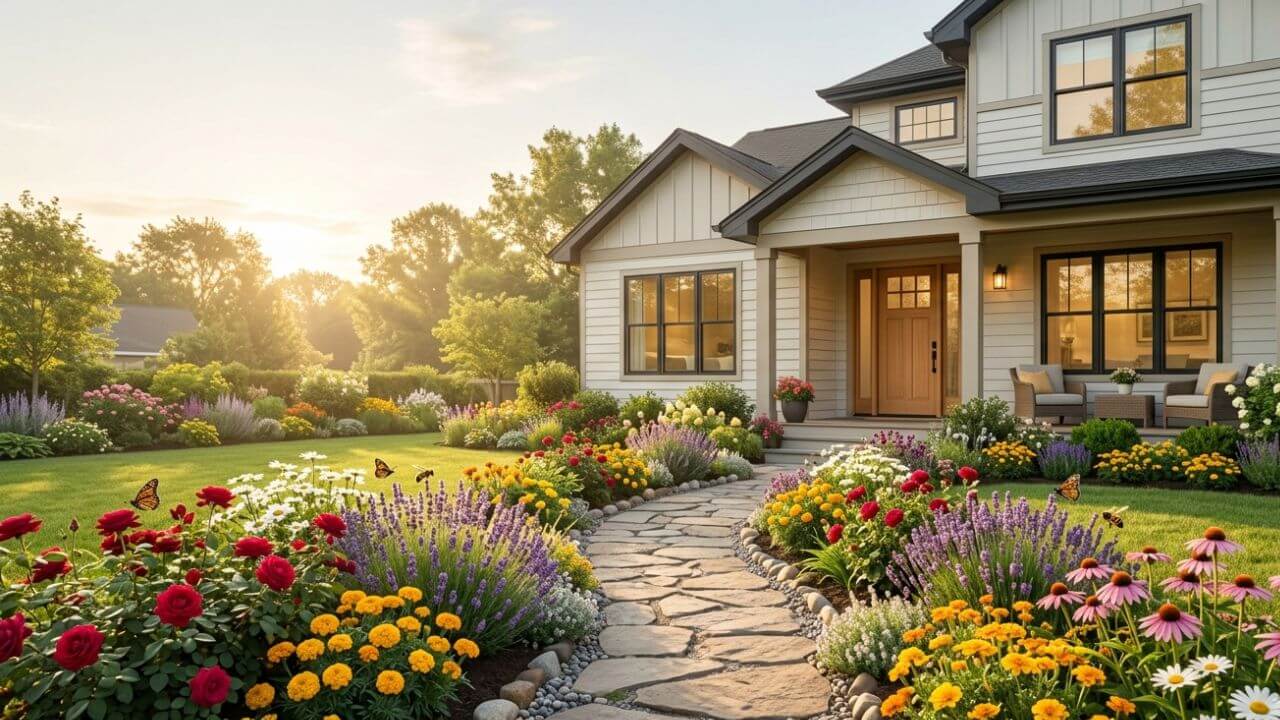 Flower Garden Ideas for Front of House