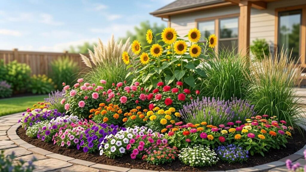 Flower Garden Ideas for Front of House