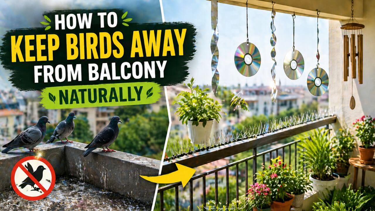 How To Keep Birds Away From Balcony Naturally