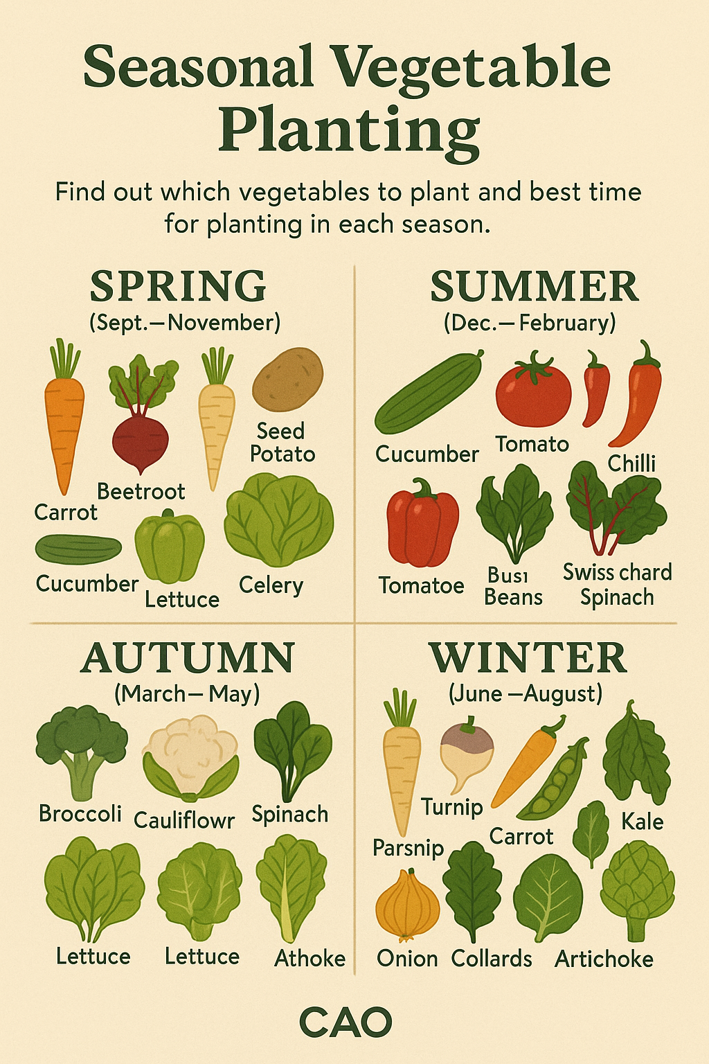 Vegetables To Grow In Spring And Summer
