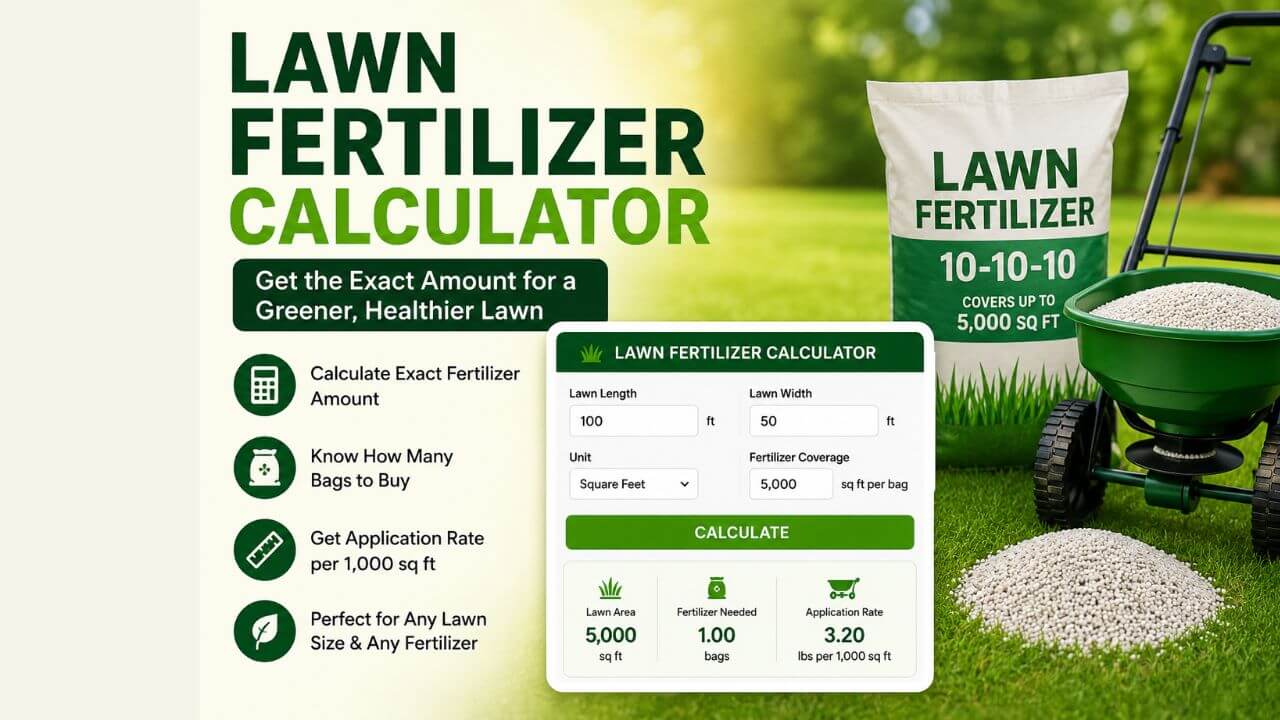 Lawn Fertilizer Calculator