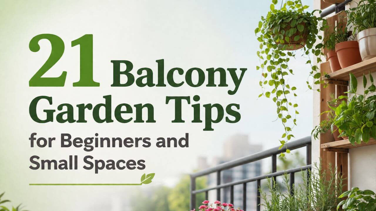 21 Balcony Garden Tips for Beginners and Small Spaces