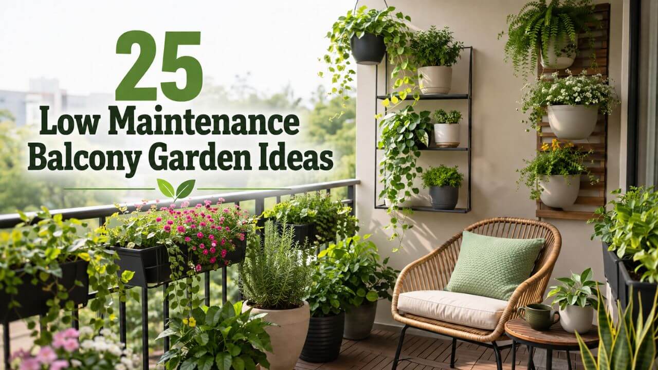 Low Maintenance Balcony Garden Ideas