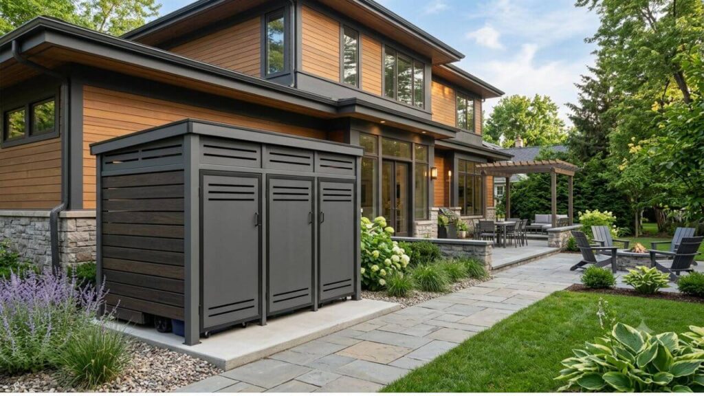 How To Hide Outside Garbage Cans