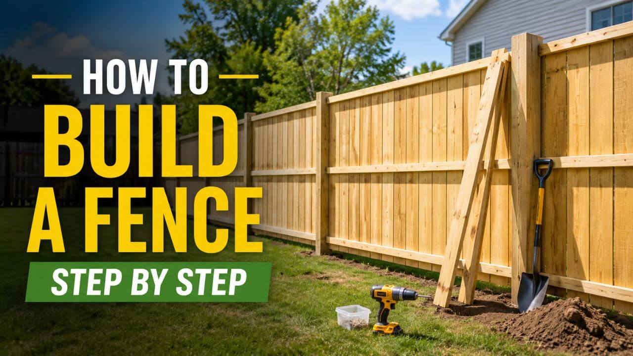How to Build a Fence Step by Step