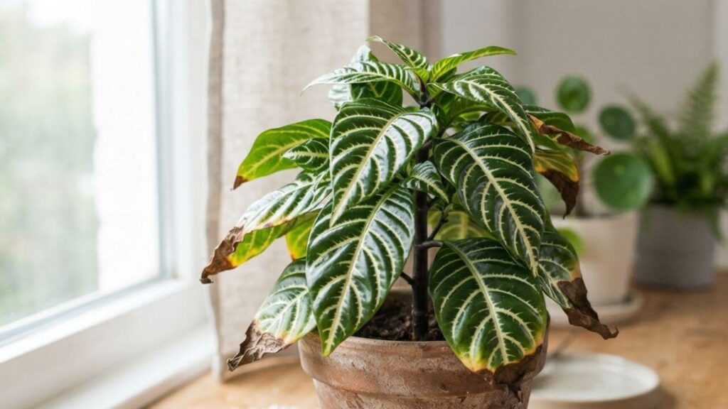 Zebra Plant Leaves Turning Brown