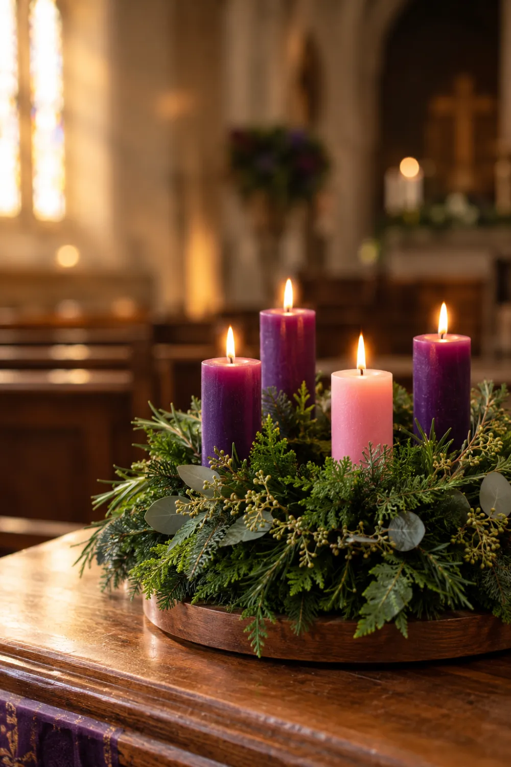 Advent Wreath Centerpiece