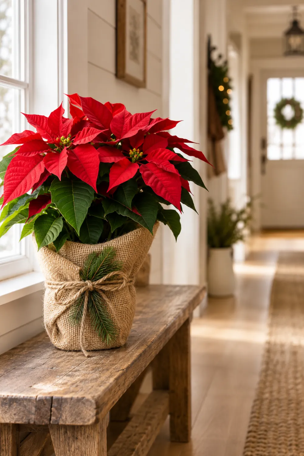 Burlap-Wrapped Pots