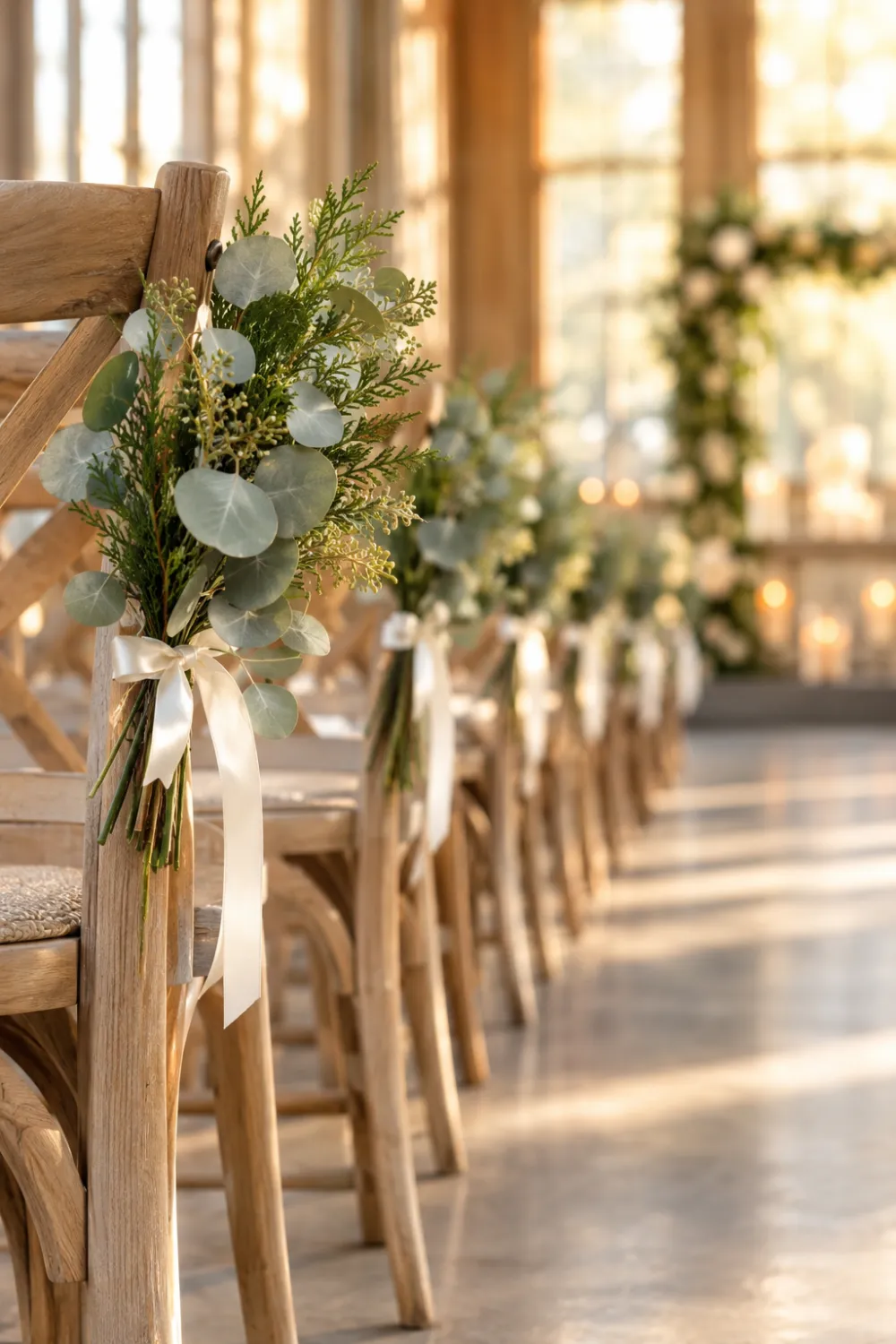 Cedar and Eucalyptus Aisle Markers