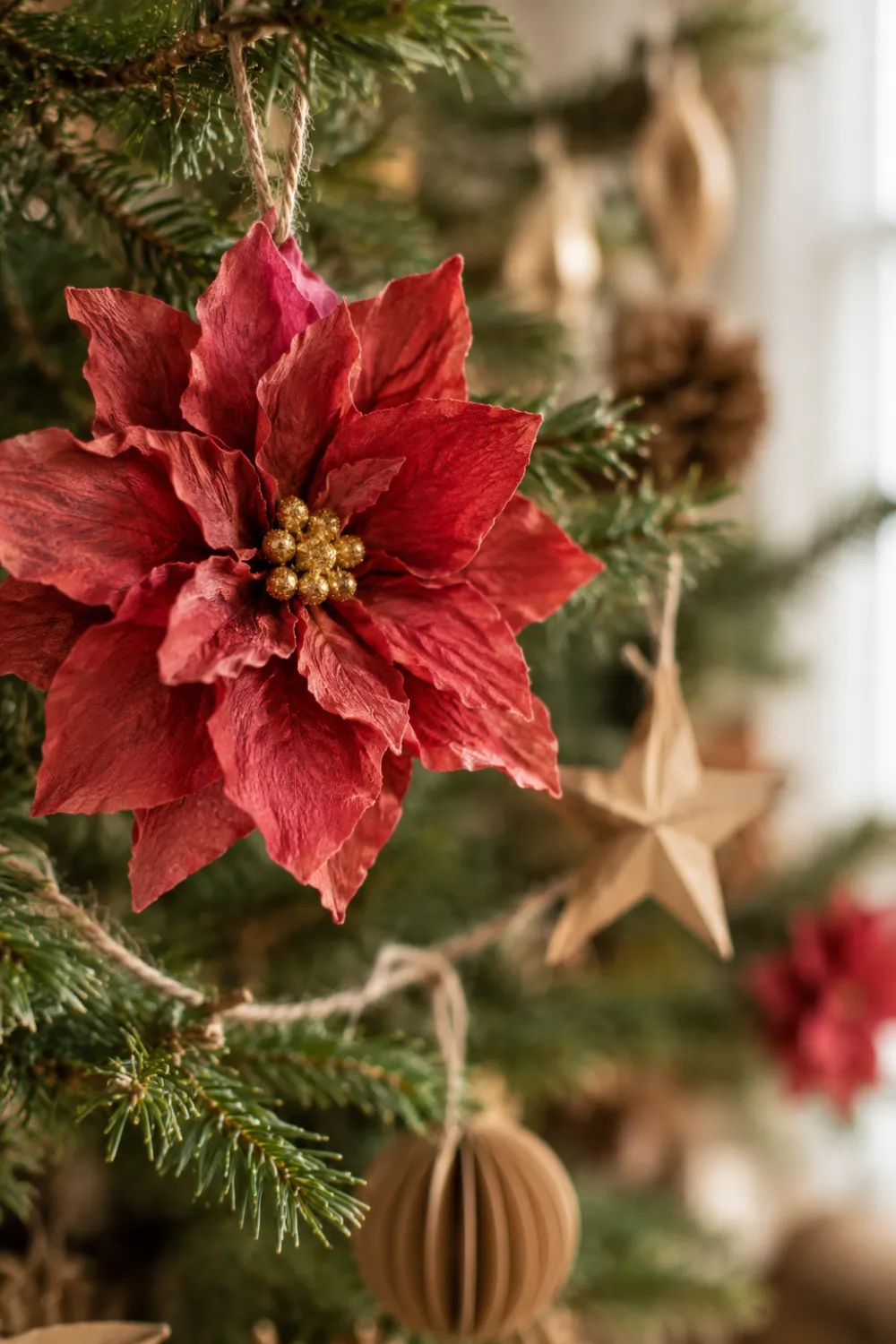 Coffee Filter Poinsettias