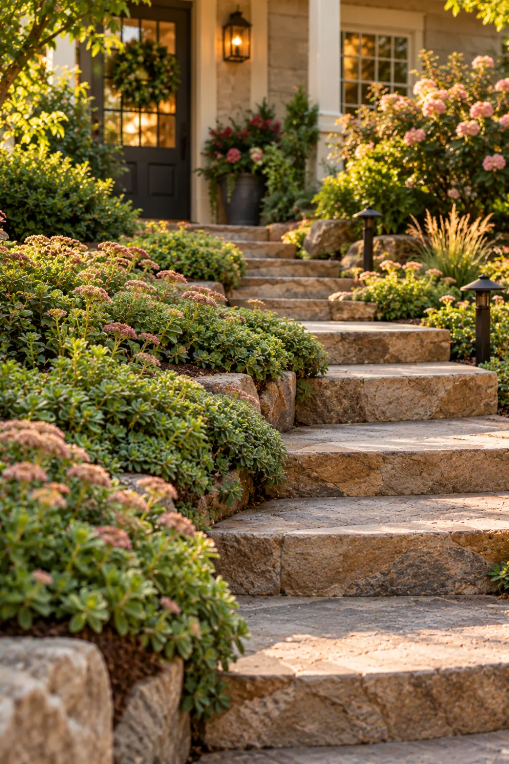 Curved Stone Steps