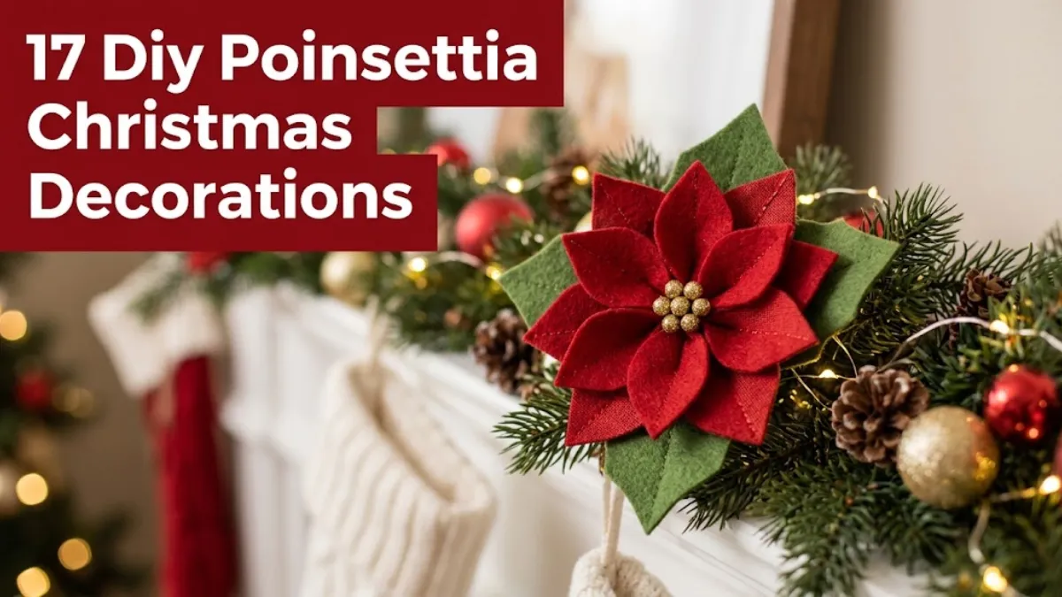 Diy Poinsettia Christmas Decorations