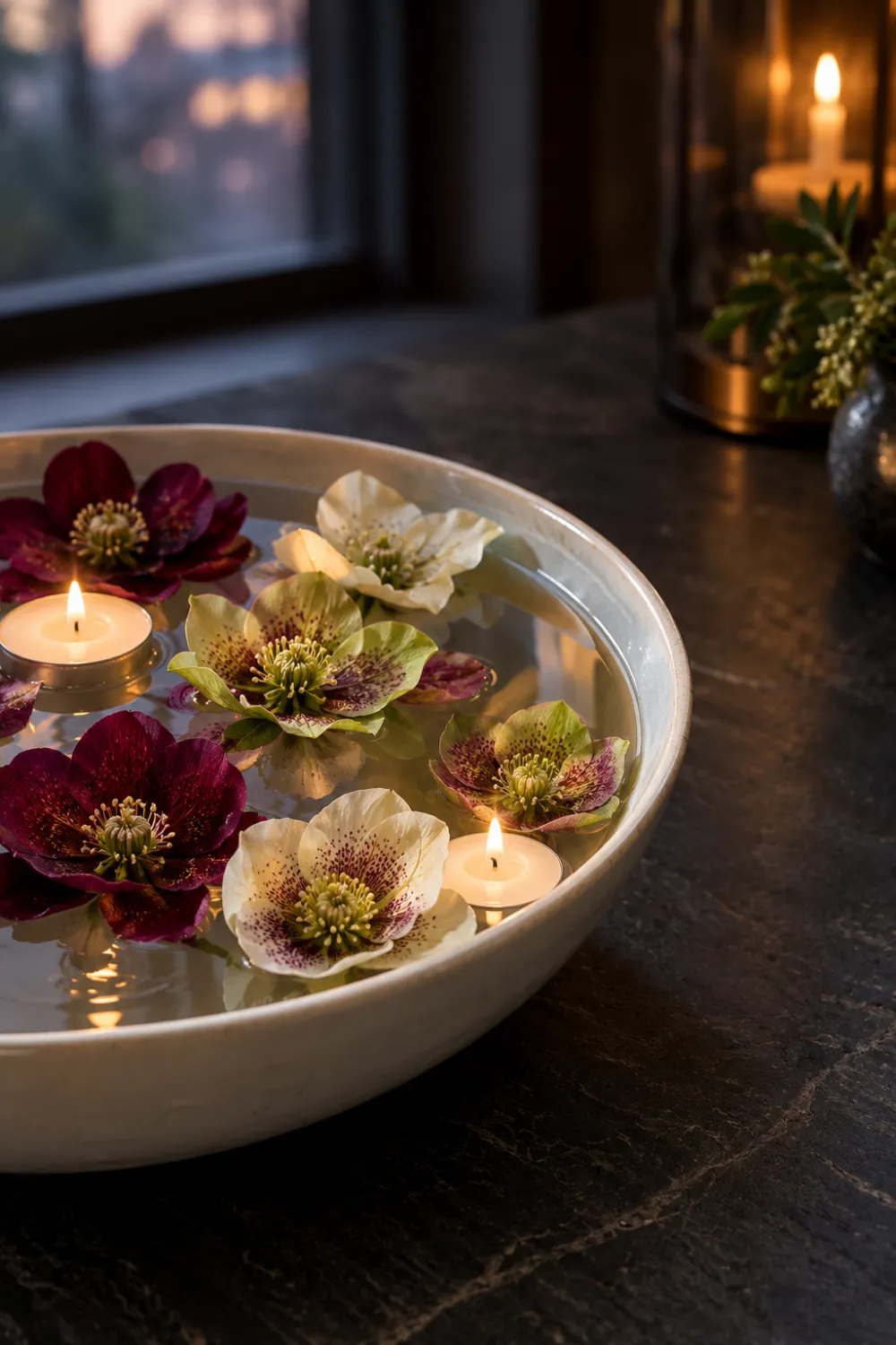 Floating Hellebore Bowl