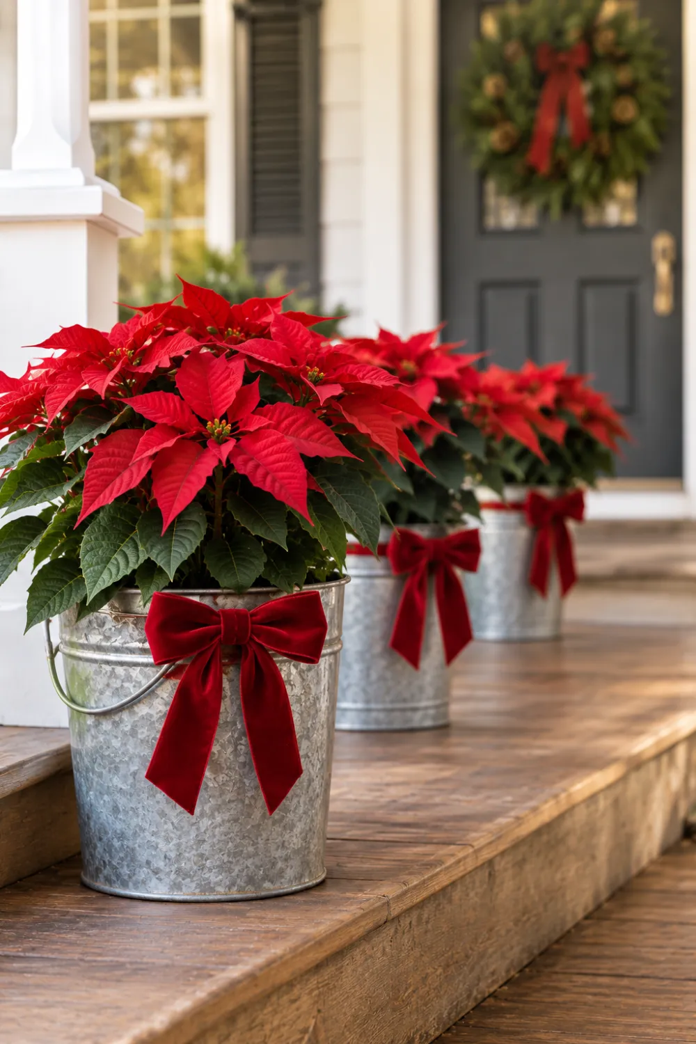 Galvanized Porch Buckets