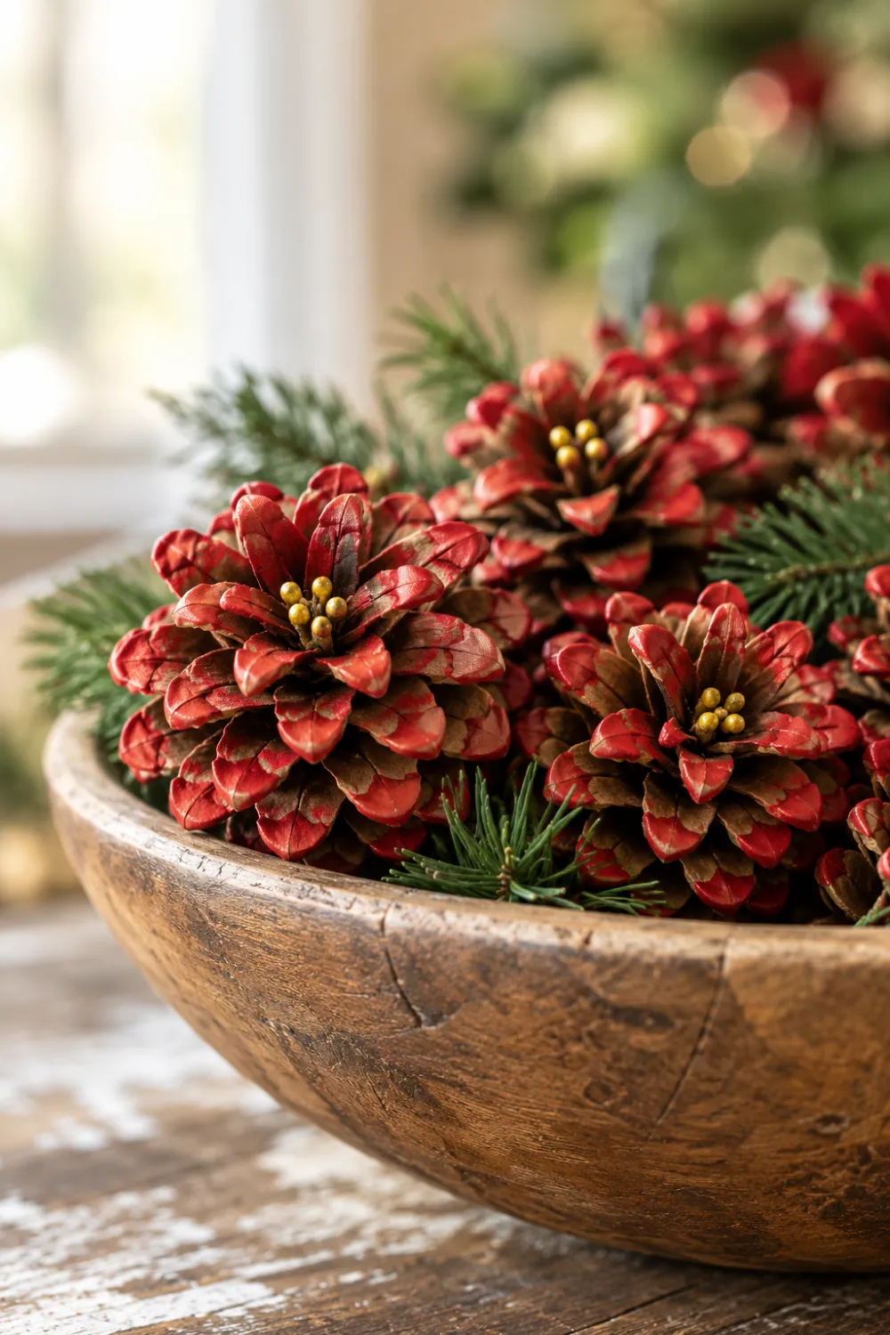 Painted Pinecones