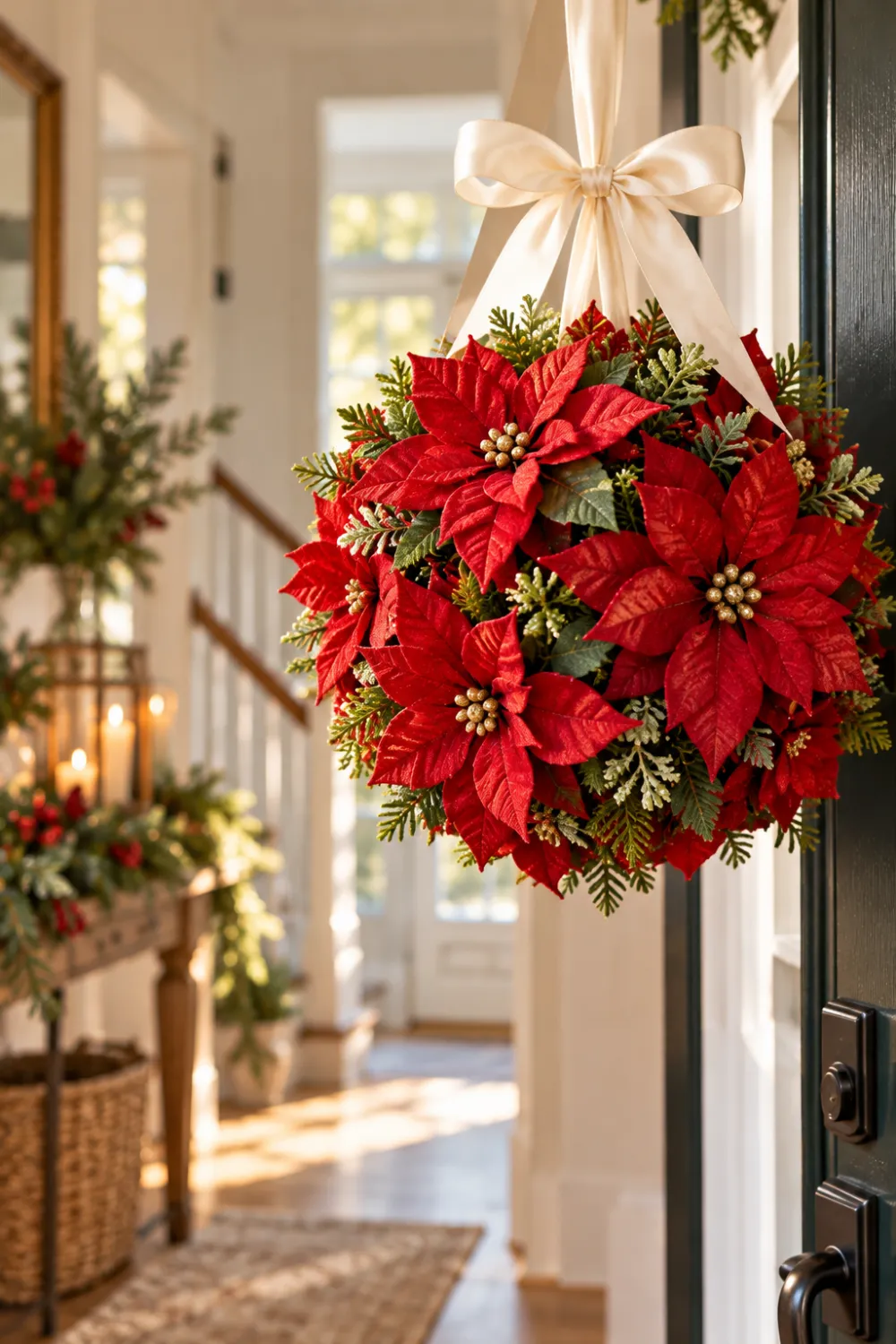 Poinsettia Kissing Ball