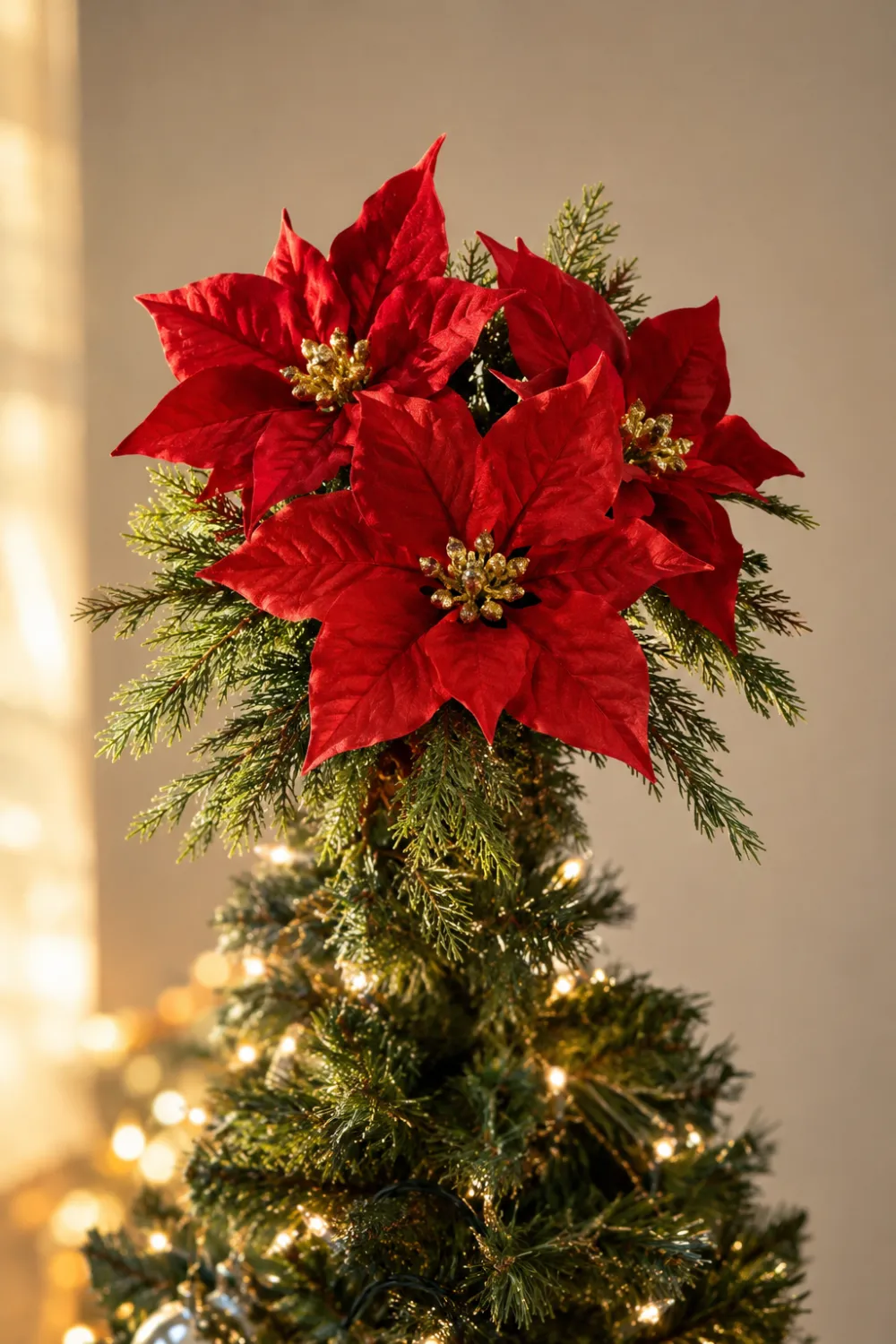 Poinsettia Tree Topper