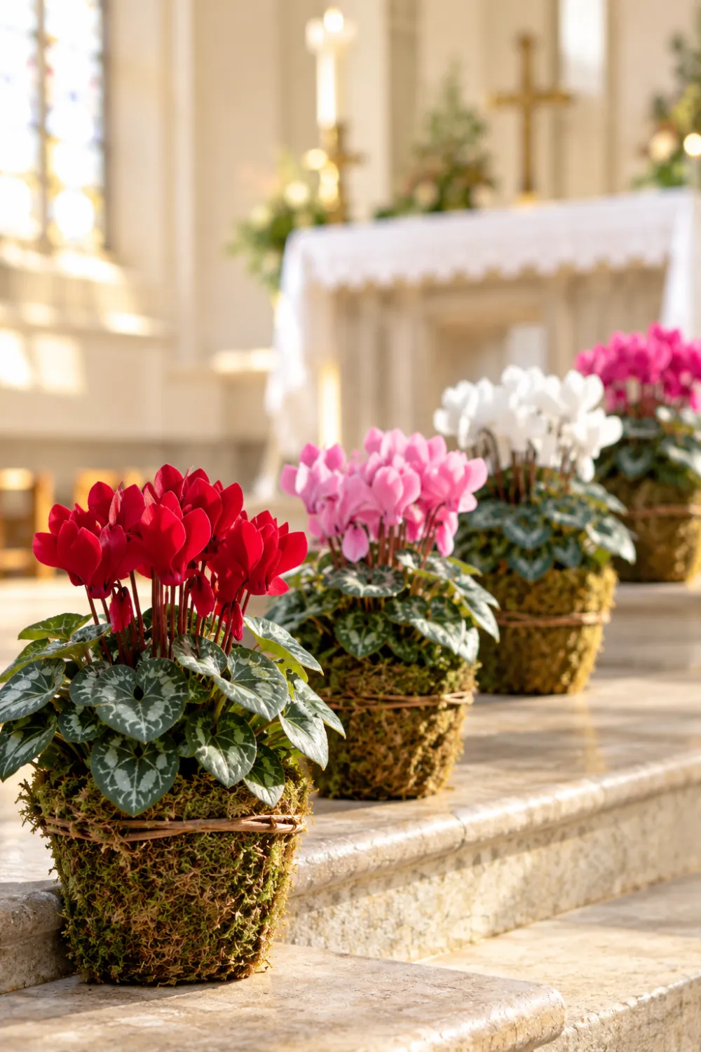 Potted Cyclamen Steps
