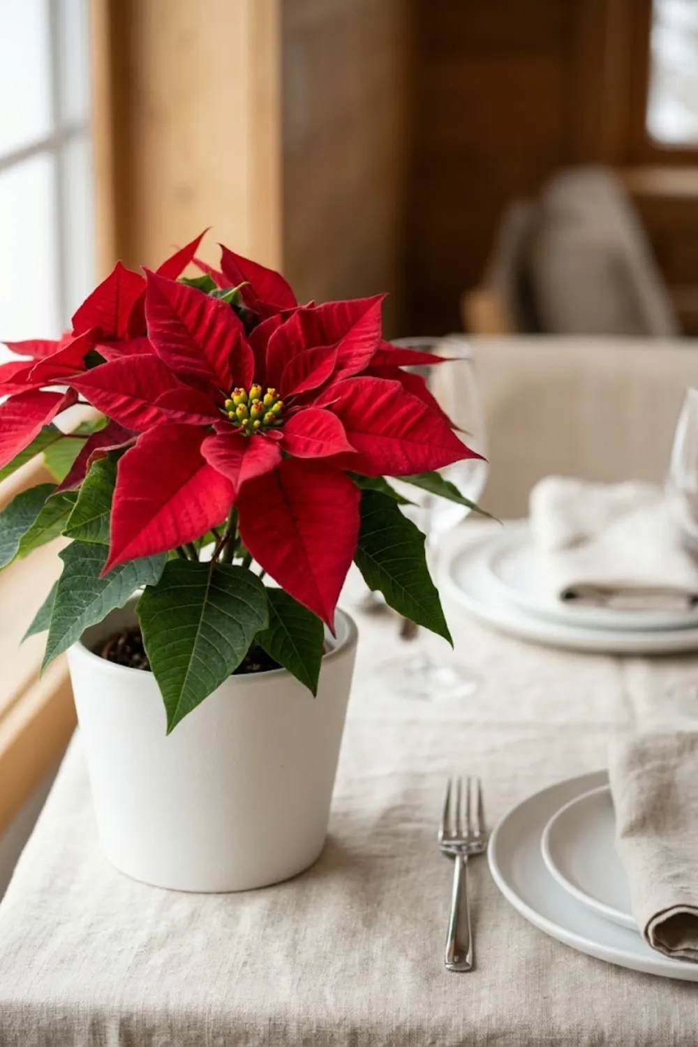 Single White Ceramic Pot