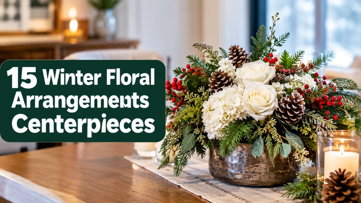 Winter Floral Arrangements Centerpieces