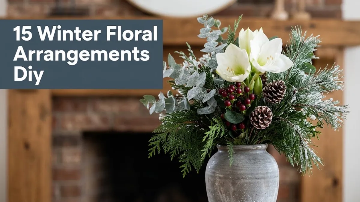 Winter Floral Arrangements Diy