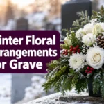 Winter Floral Arrangements For Grave
