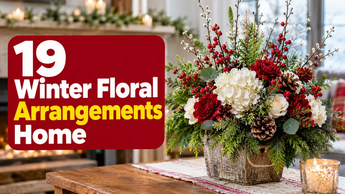 Winter Floral Arrangements Home