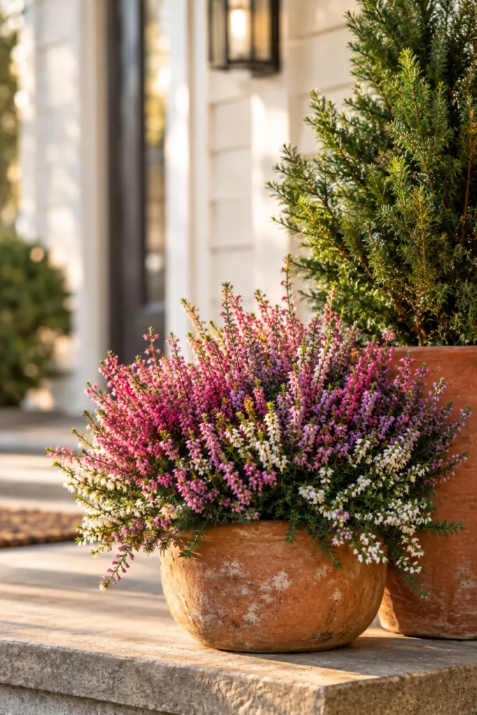 Winter Heather Pot