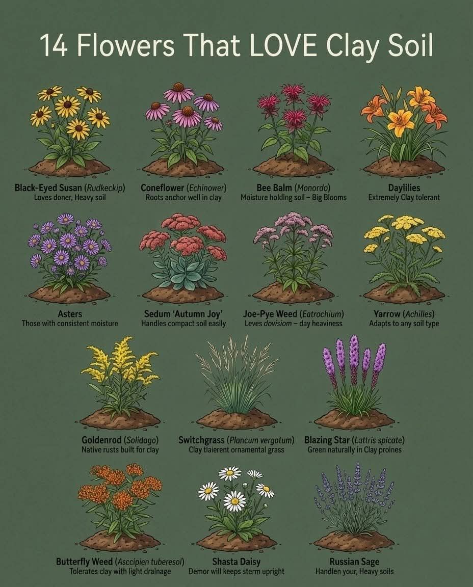 Best Flowers for Heavy Clay Soil